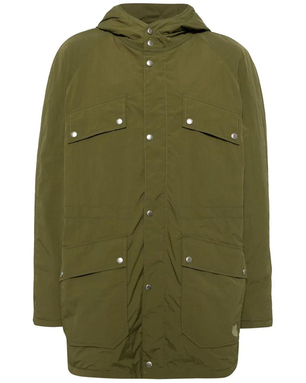 Maison Kitsuné Green Fox-Appliqué Hooded Parka for men
