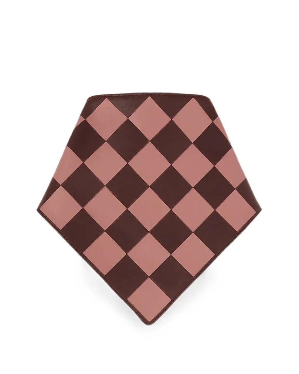 RETORI Brown Leather Bandana for men