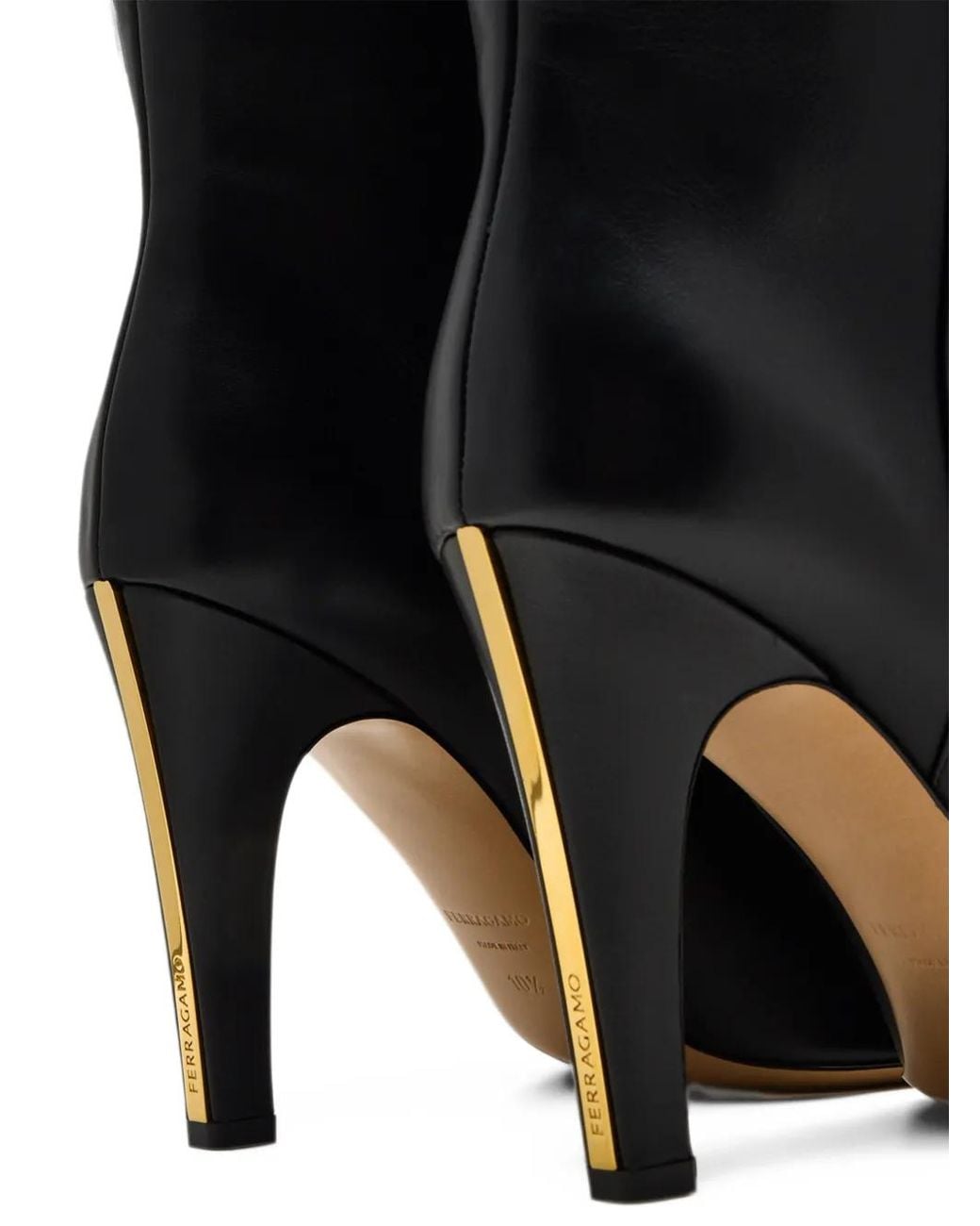 Ferragamo Black Knee-High Boots