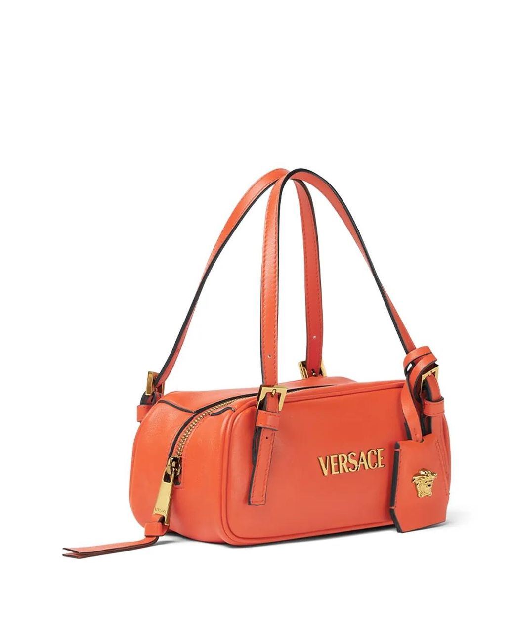 Versace Red Mini Tag Tasche