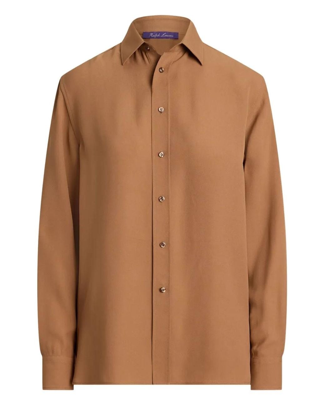 Ralph Lauren Brown Long-Sleeve Button-Up Shirt