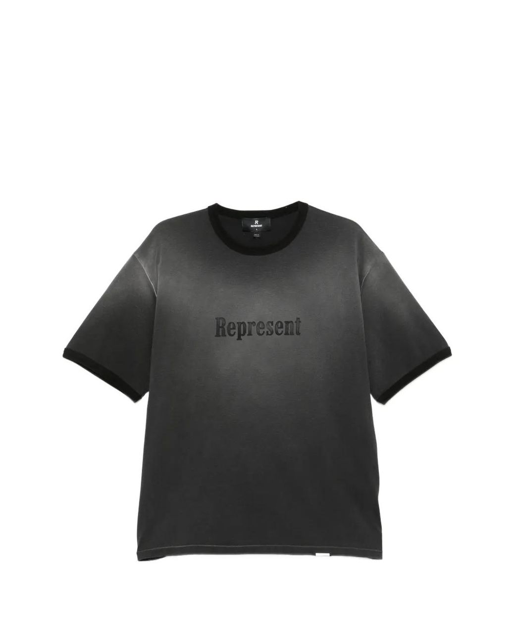 Represent Black Ringer T-Shirt for men