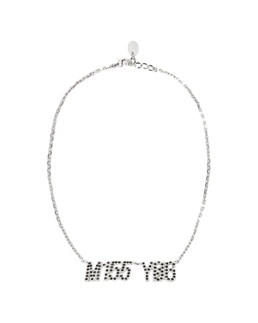 Red(v) White Chain-Link Necklace