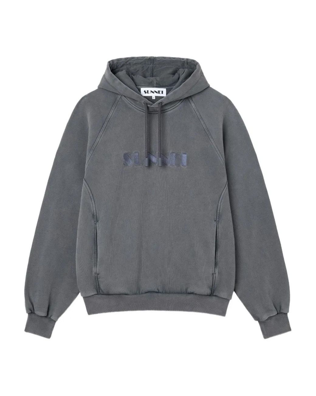 Sunnei Gray Organic Cotton Hoodie