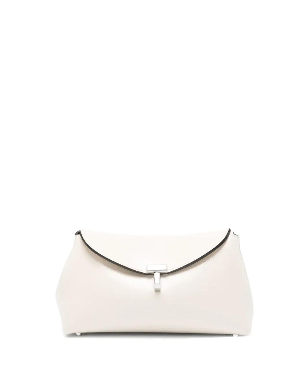 Totême Natural T-Lock Naplack Clutch