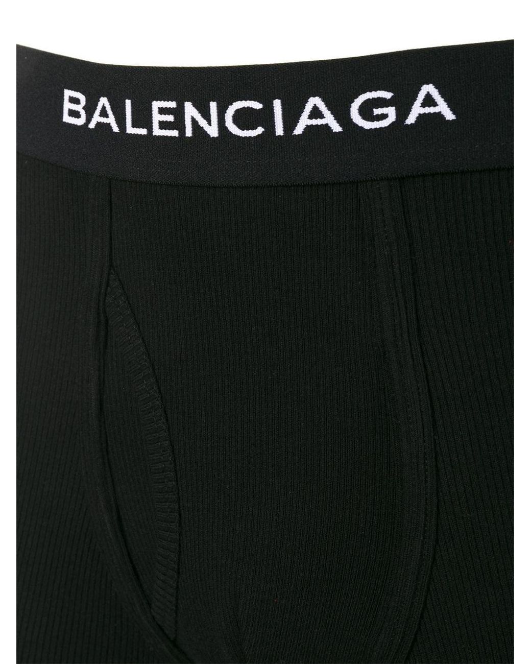 BALENCIAGA Logo Boxer Brief ブラック Logo boxer briefs in black - Balenciaga | Mytheresa