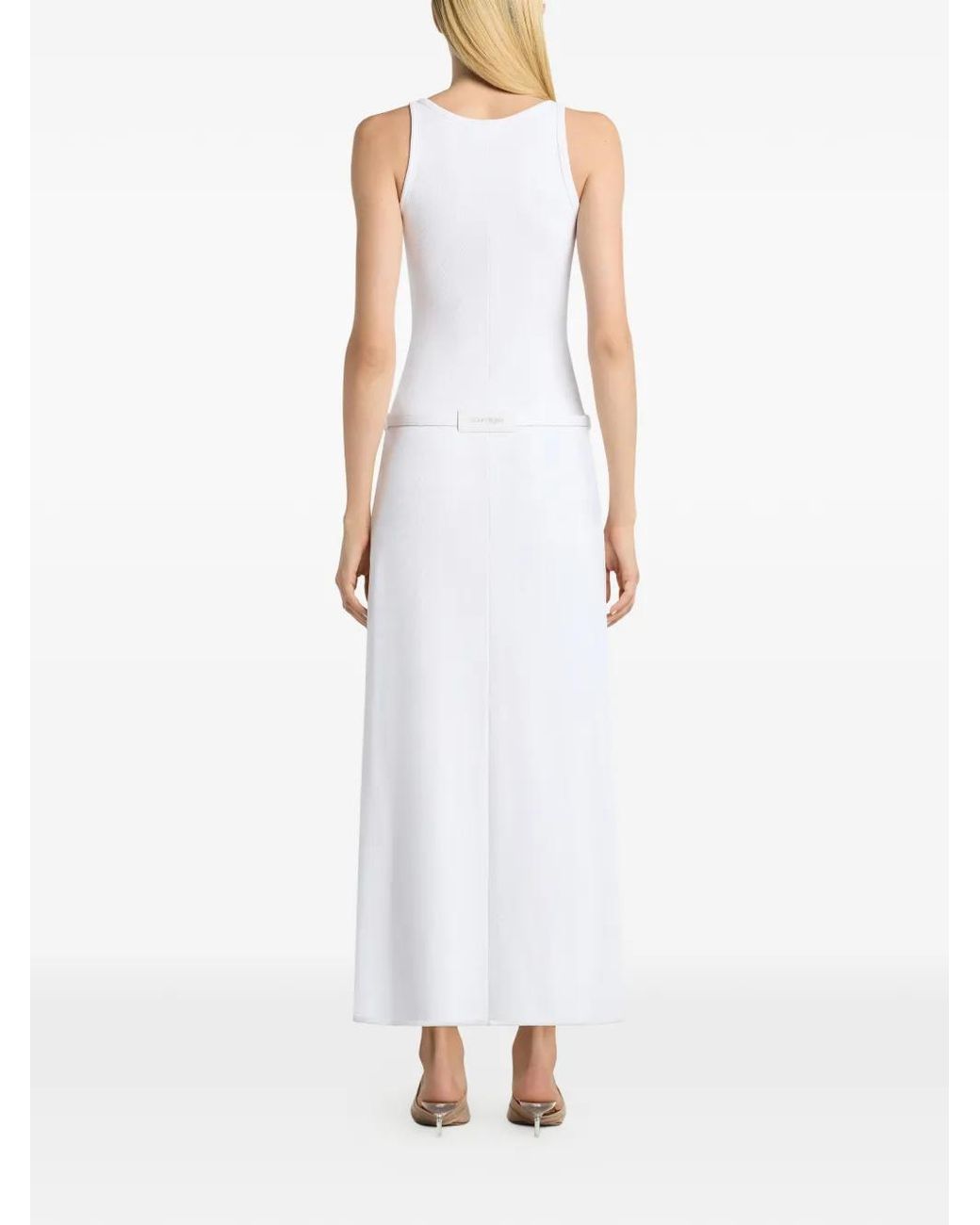 Courreges White Rib Train Playsuit