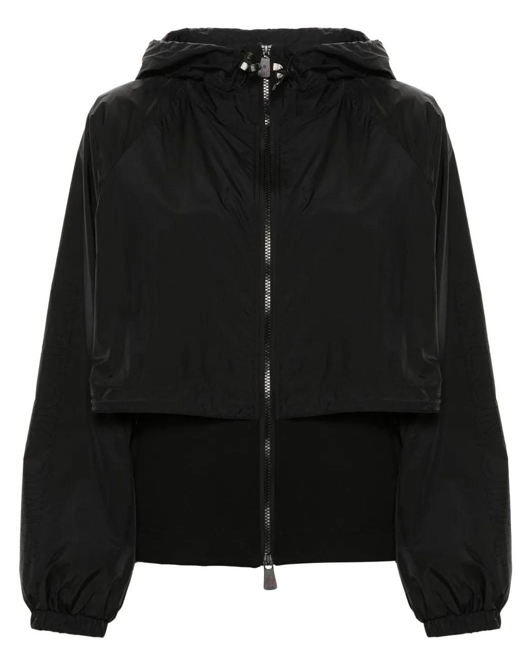 Moncler Black Layered Hooded Jacket