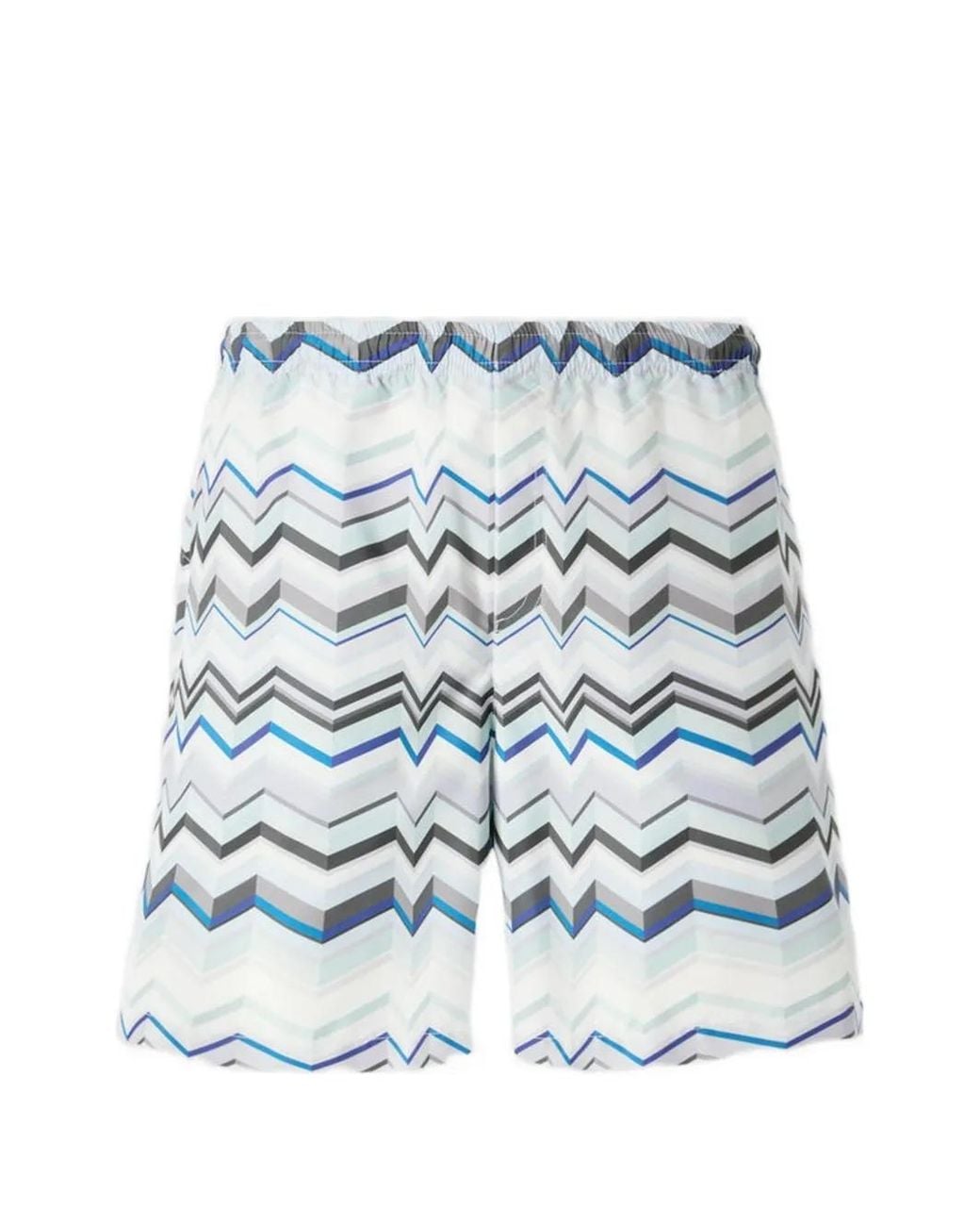 Missoni Blue Short À Motif De Chevrons for men