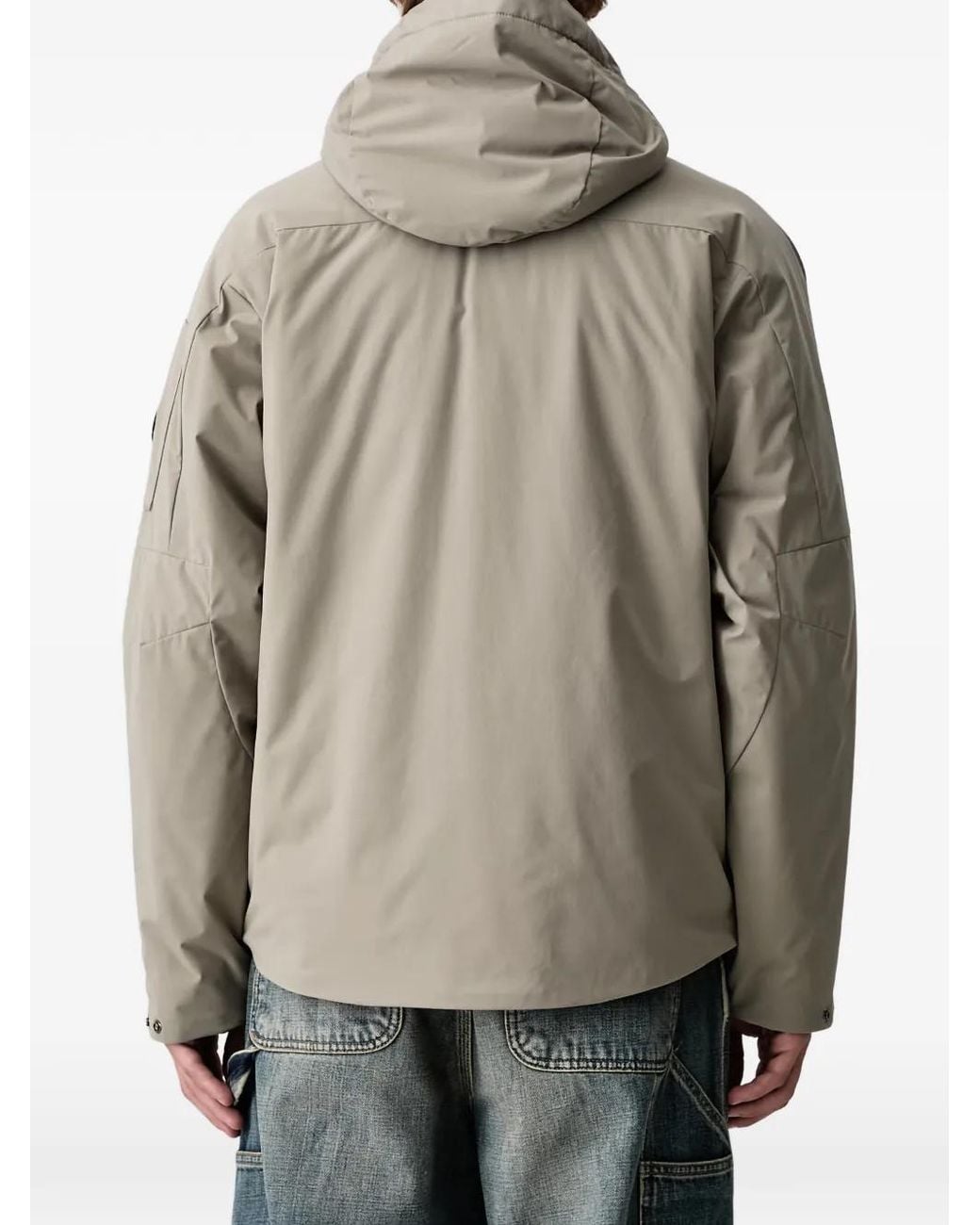 C P Company Gray Pro-Tek Hooded Jacket for men