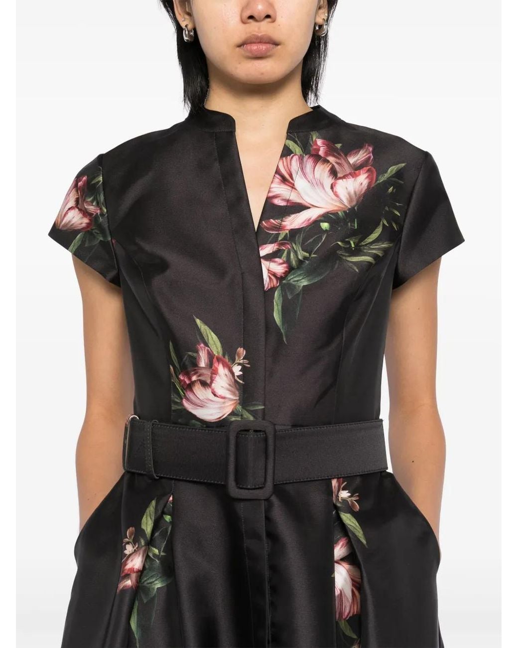 Sachin & Babi Black Marta Gown