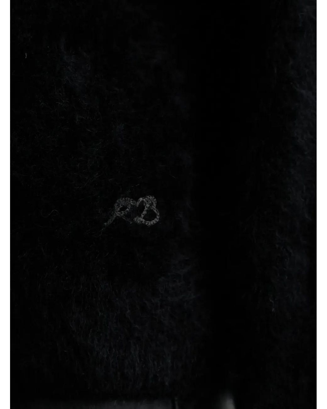 Rag & Bone Black Jada Buttoned Turtleneck Sweater