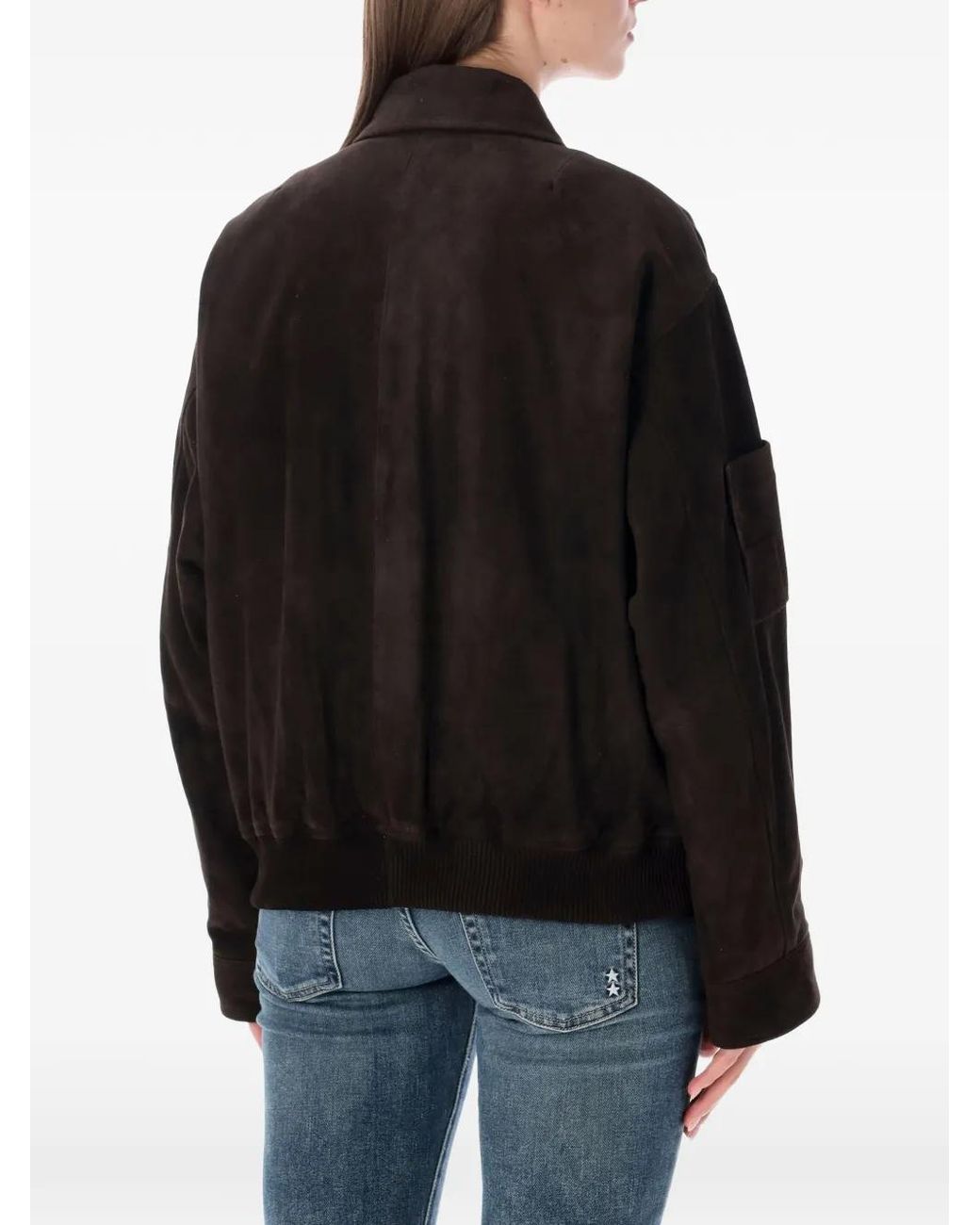 S.W.O.R.D Black Suede Bomber Jacket