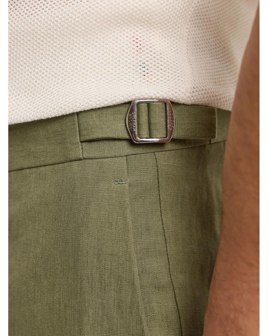 Orlebar Brown Green Griffon Trousers for men