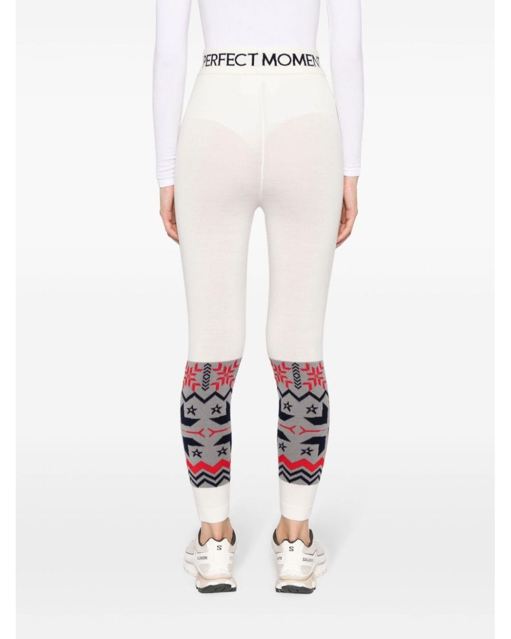 Perfect Moment Nordic Wool leggings in White