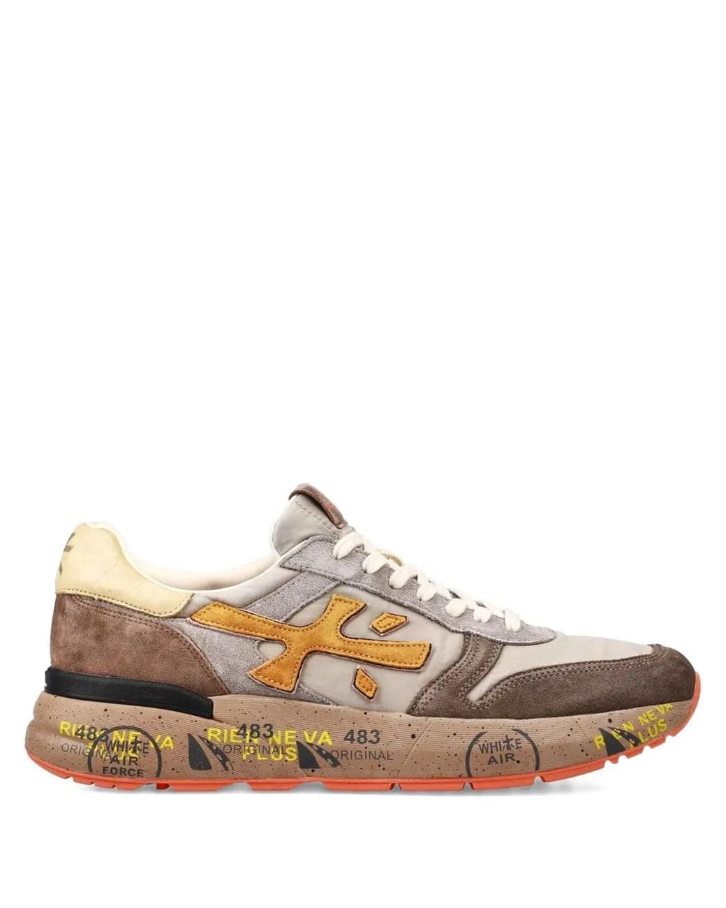 Premiata Multicolor Sneaker With Logo for men