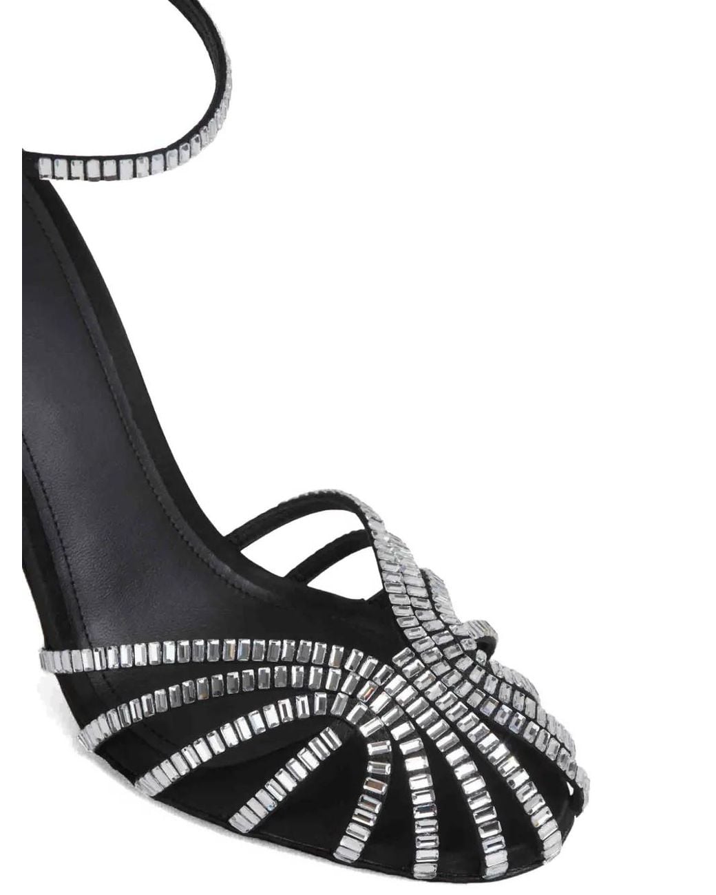 ALEVI White Embellished-Strap Sandals
