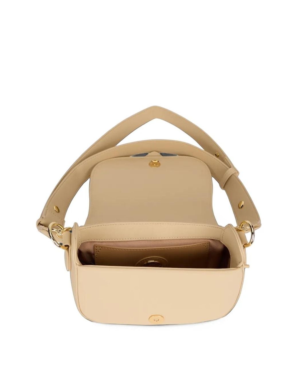 Love Moschino White Logo-Plaque Shoulder Bag
