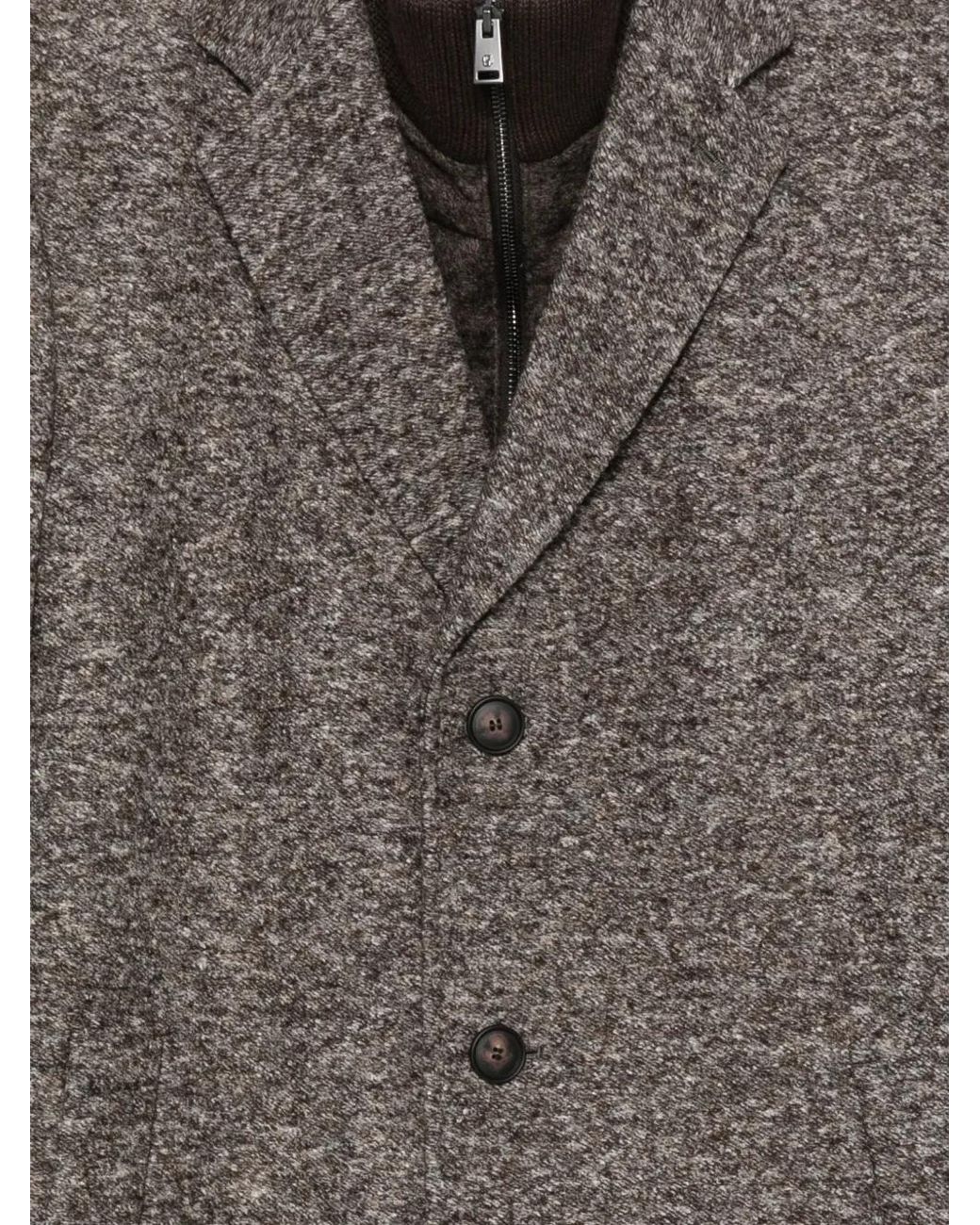 Boss Gray Manteau Boutonné for men