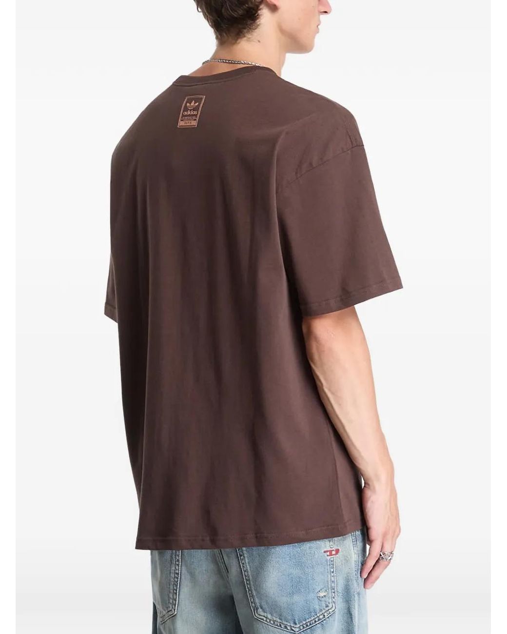 Adidas Brown Paris Gfx T-Shirt for men