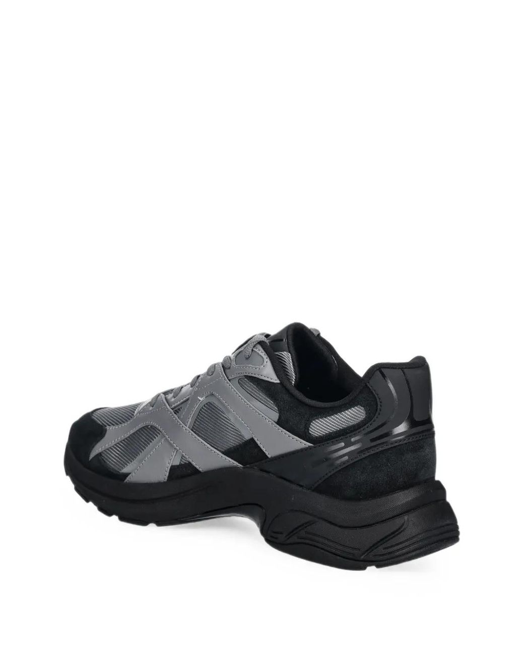 Michael Kors Gray Leo Mixed-Media Trainer for men