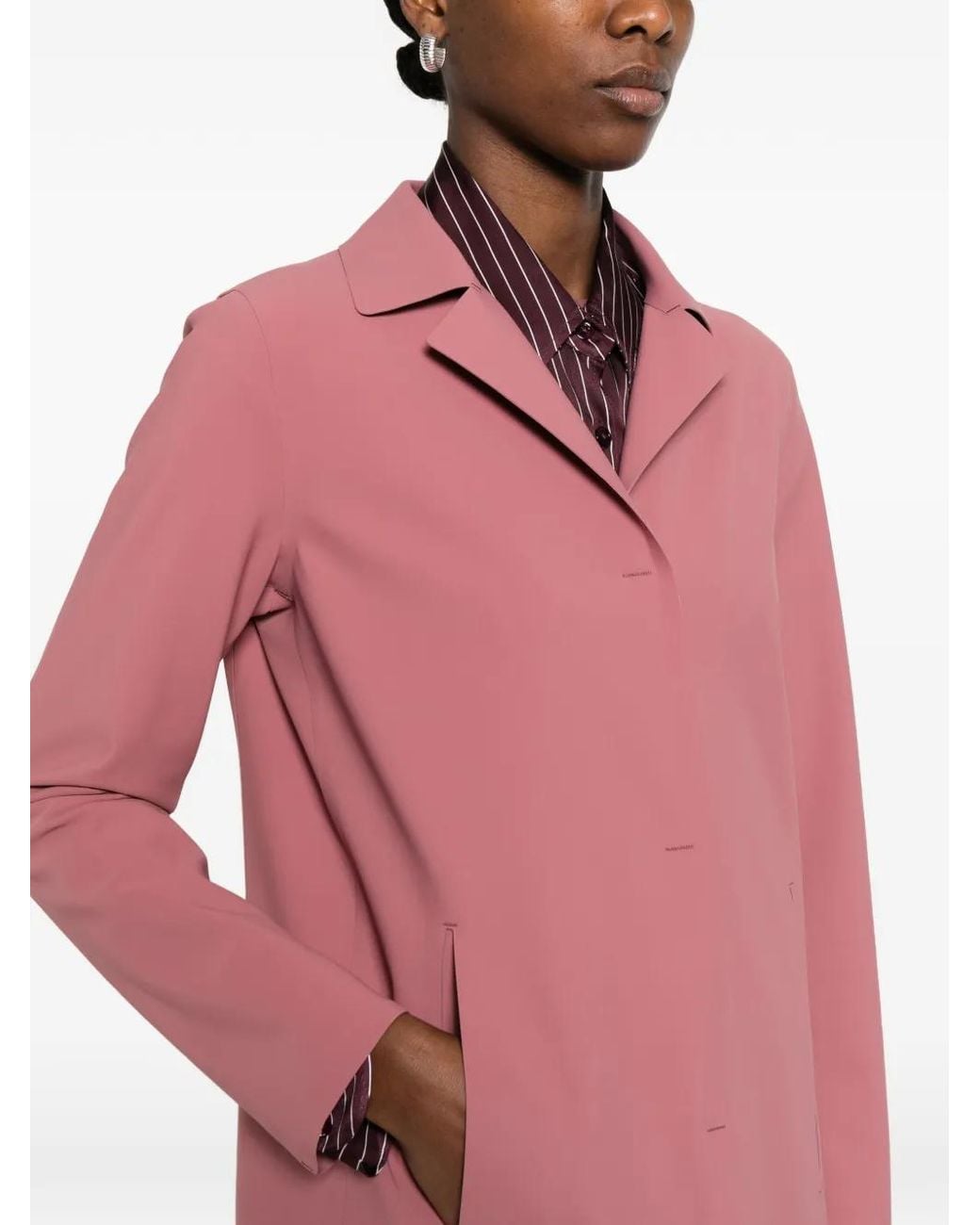 Herno Jas Met Gekerfde Revers in het Pink