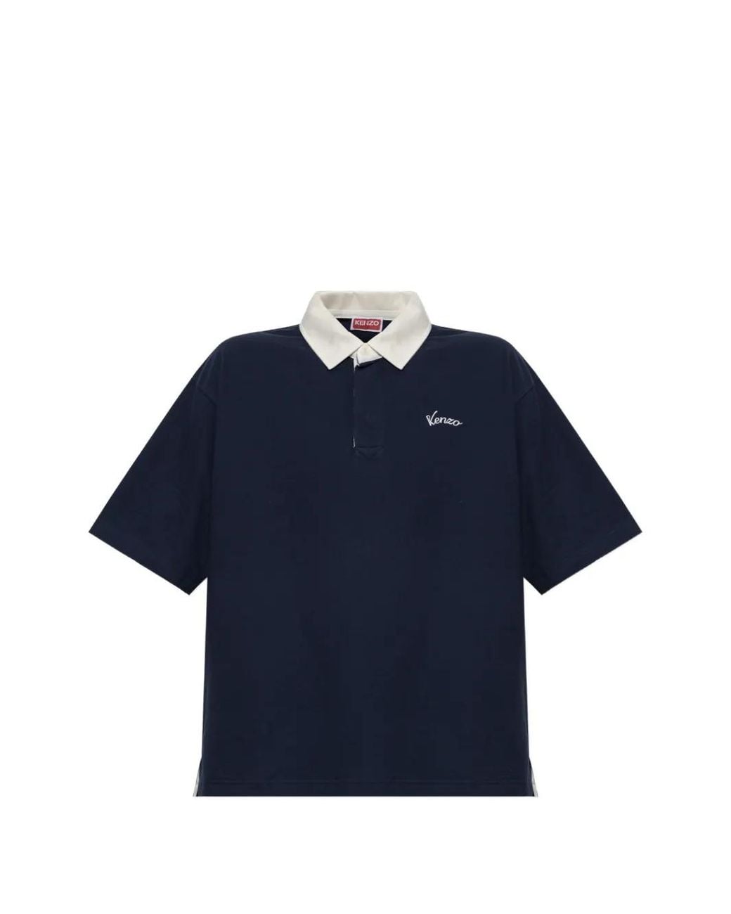 KENZO Blue Gots Varsity Relax Polo for men