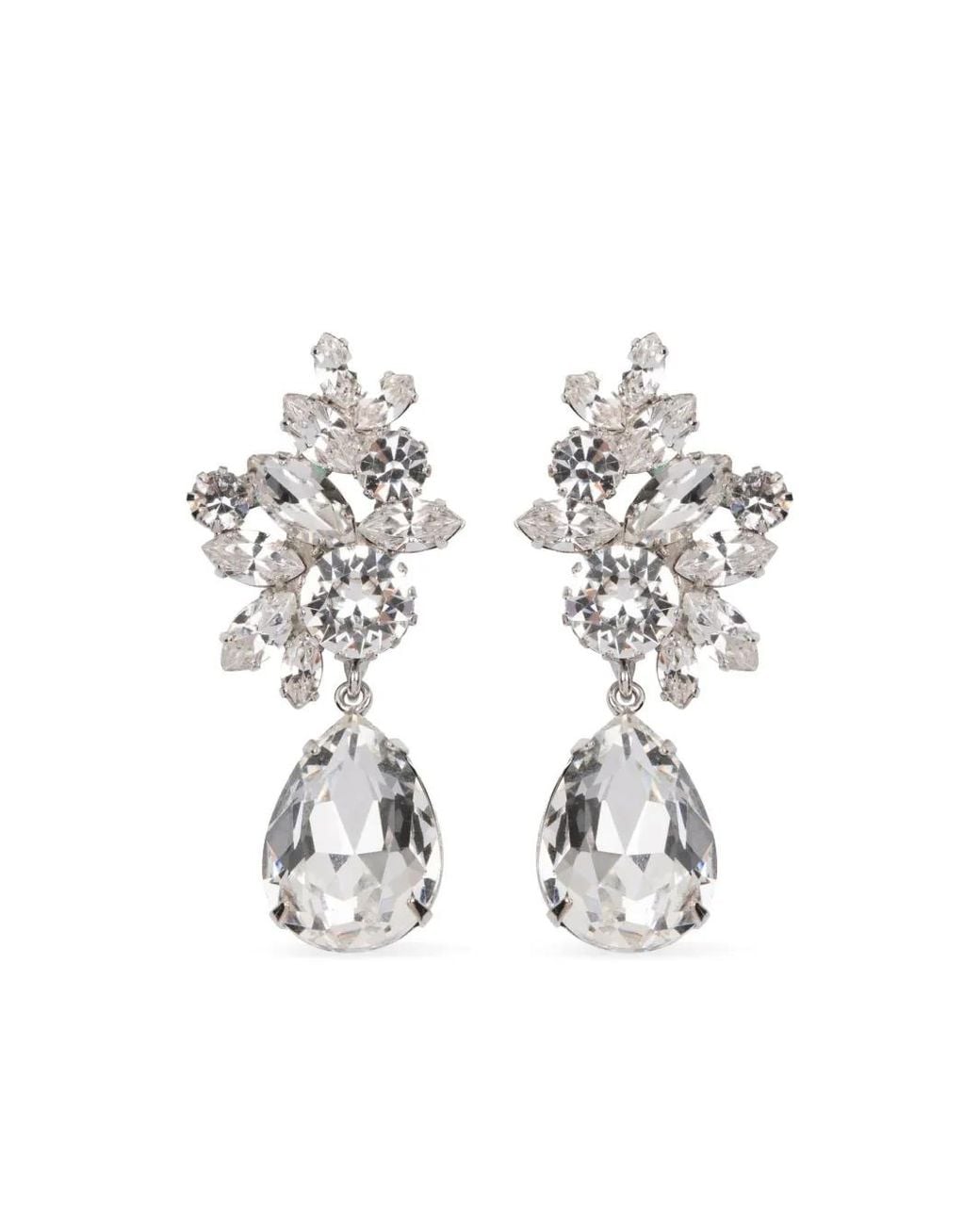 Jennifer Behr White Lynlee Earrings