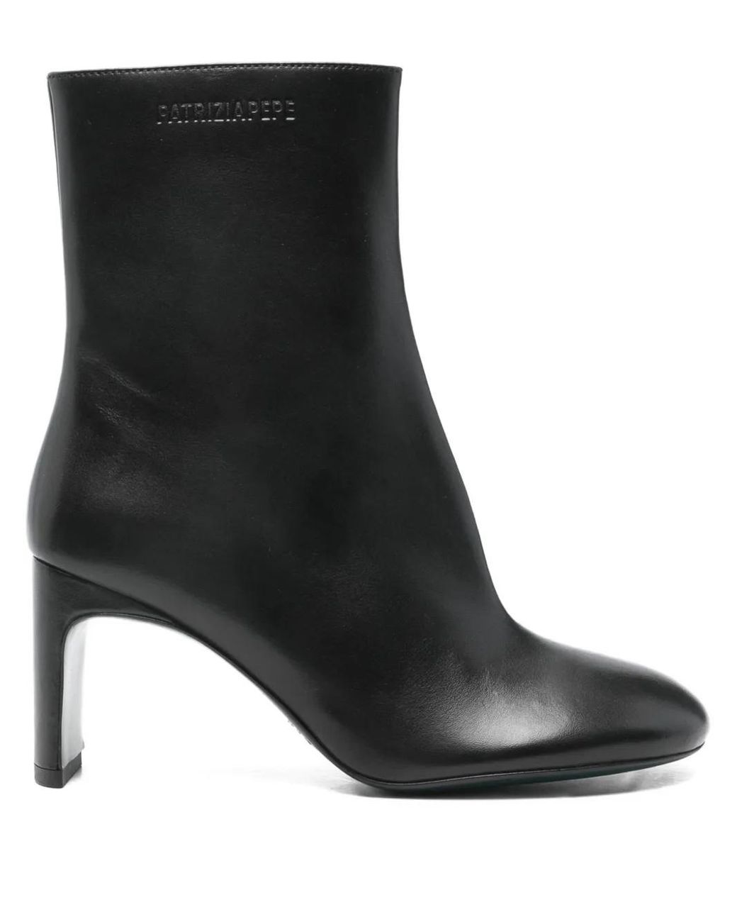 Patrizia Pepe Black 80Mm Leather Boots