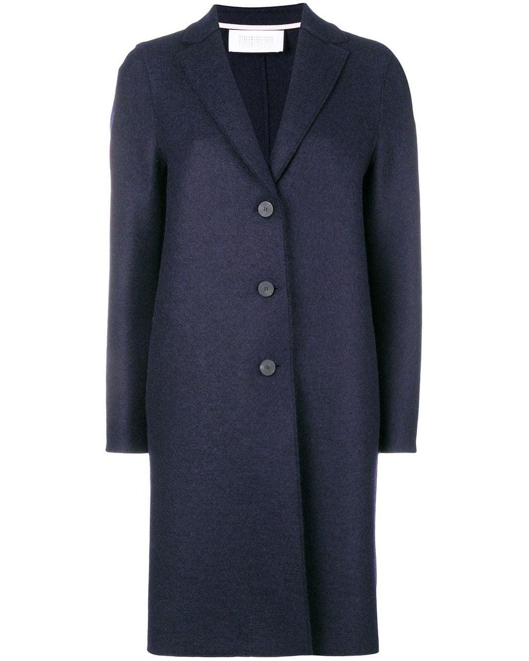 Harris Wharf London Wool Single Breasted Coat in Blue - Lyst