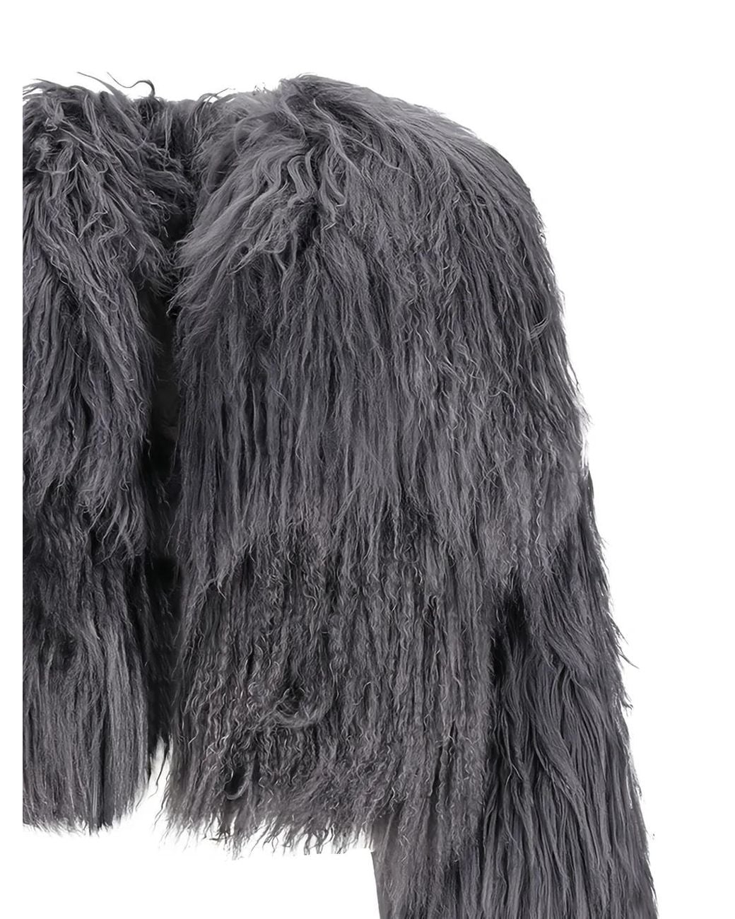 The Attico Gray Fur