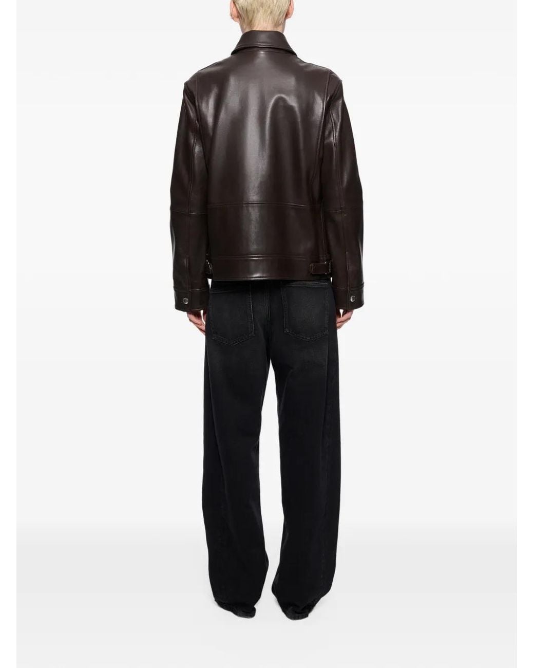 Stand Studio Black Veda Leather Jacket