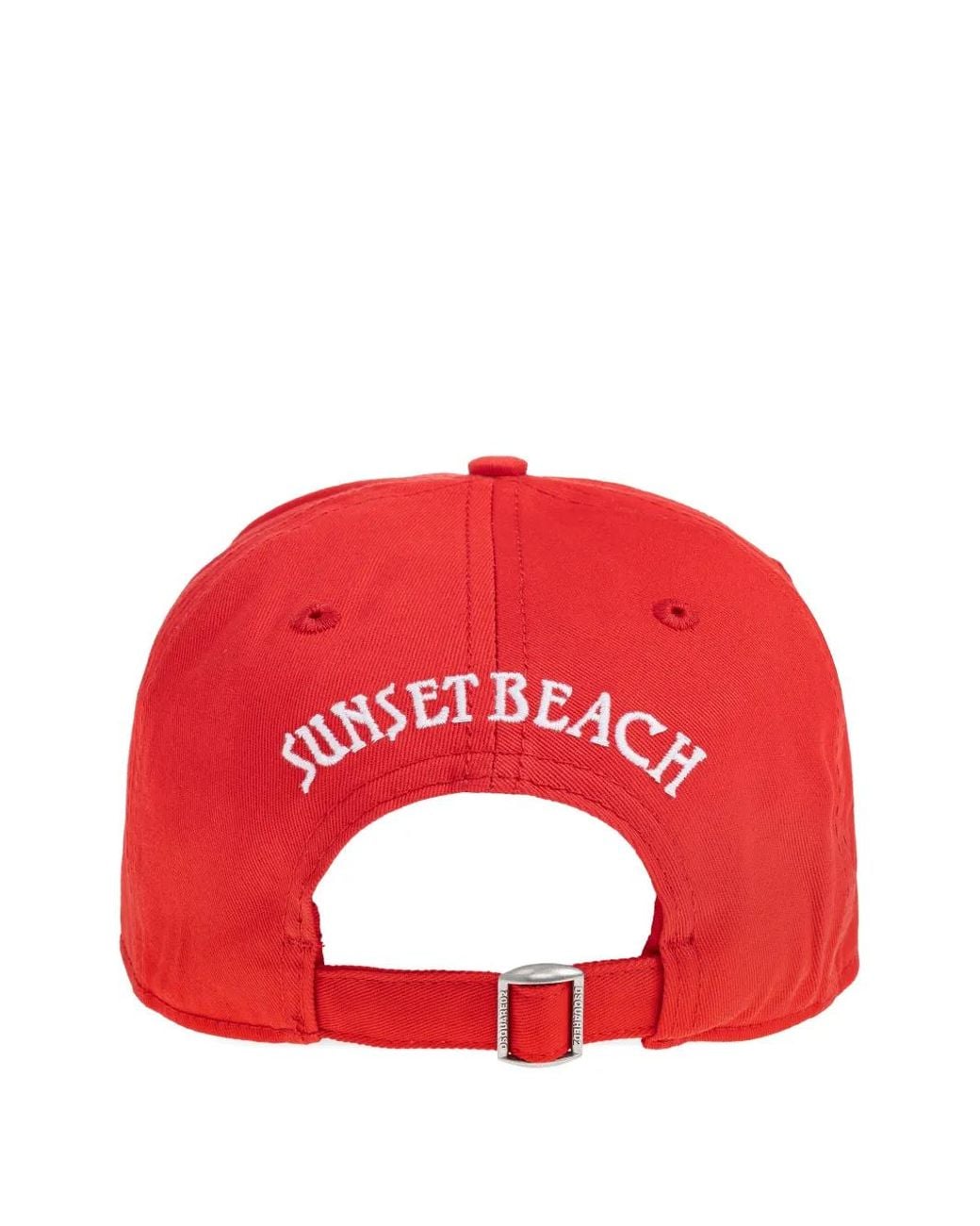 DSquared² Red Patch-Detail Baseball Cap for men