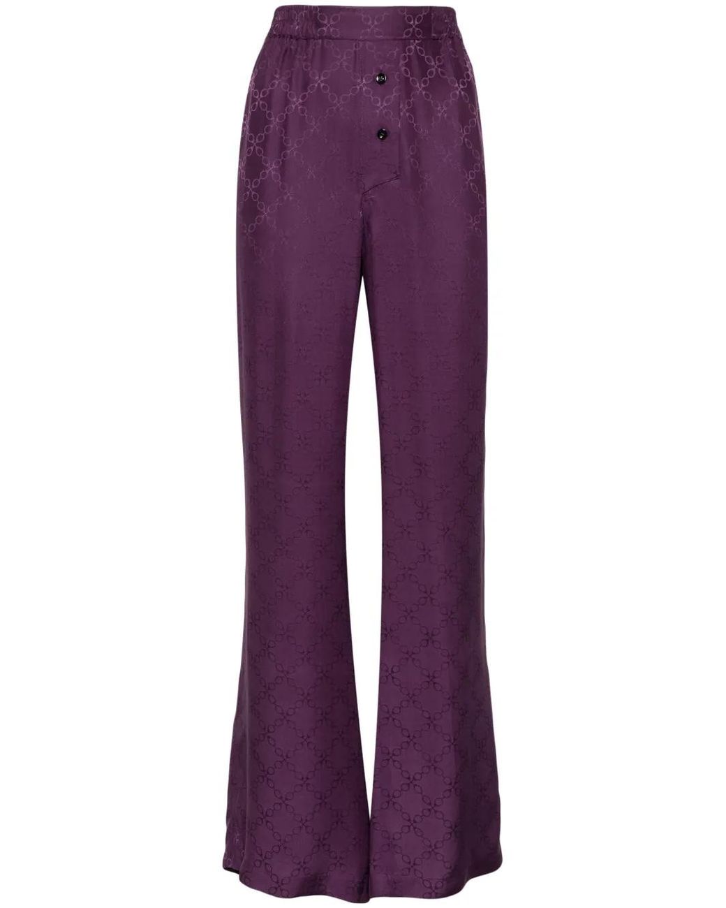 Kiki de Montparnasse Purple Handcuff Jacquard Boxer Pants