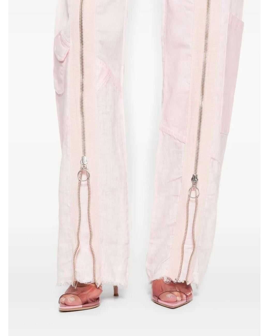 Pantalon À Détails De Zip Marques'Almeida en coloris Pink