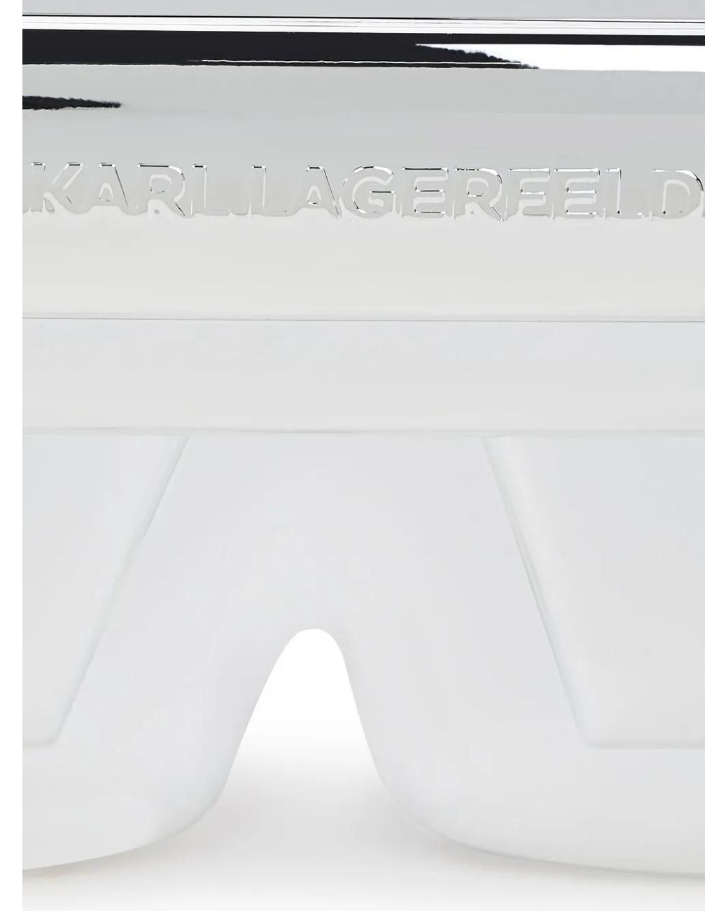 Karl Lagerfeld Gray Ikon K Clutch Bag