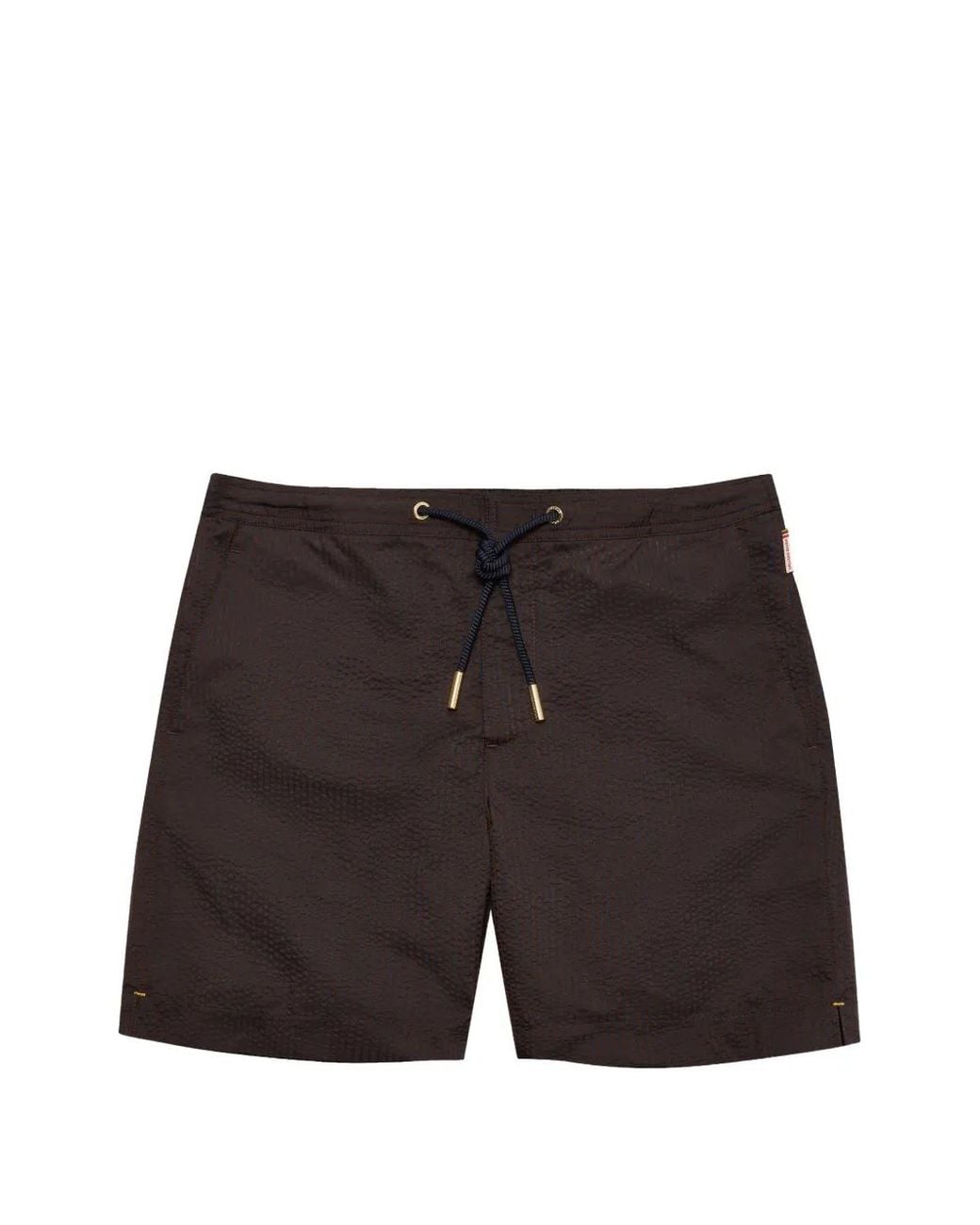 Orlebar Brown Black Bulldog Seersucker Swim Shorts for men