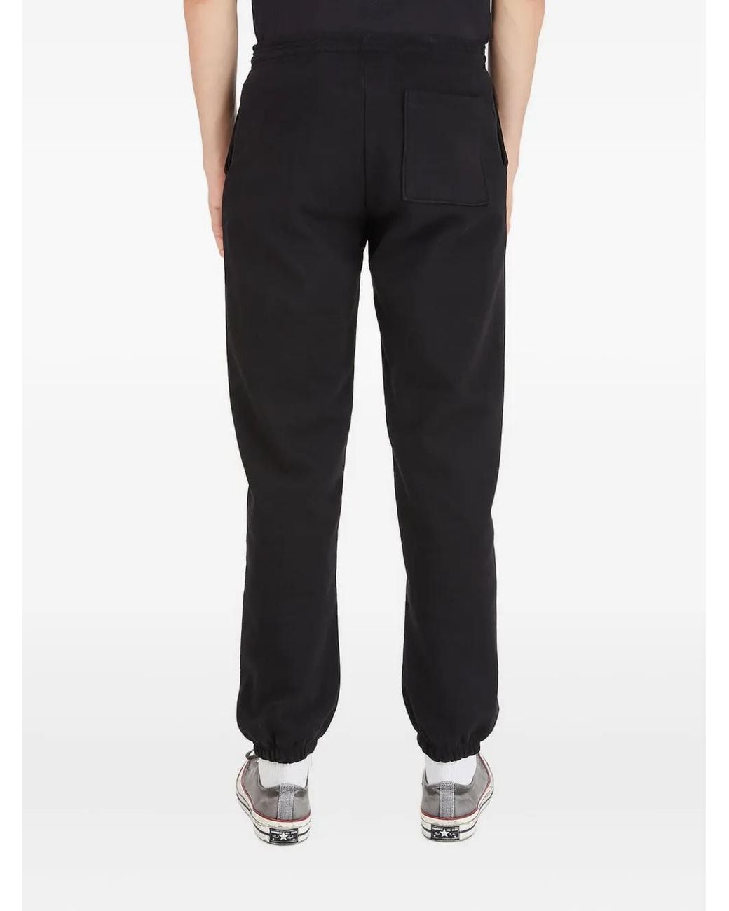 One Of These Days Black Graphic-Print Jersey Sweatpants for men