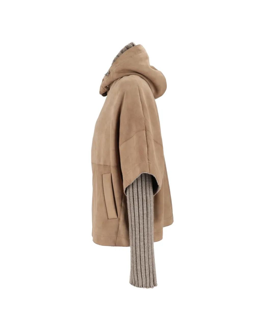 Bully Natural Hooded Suede Jacket