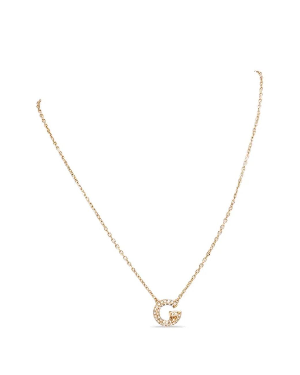 Guess Metallic G Crystal Necklace