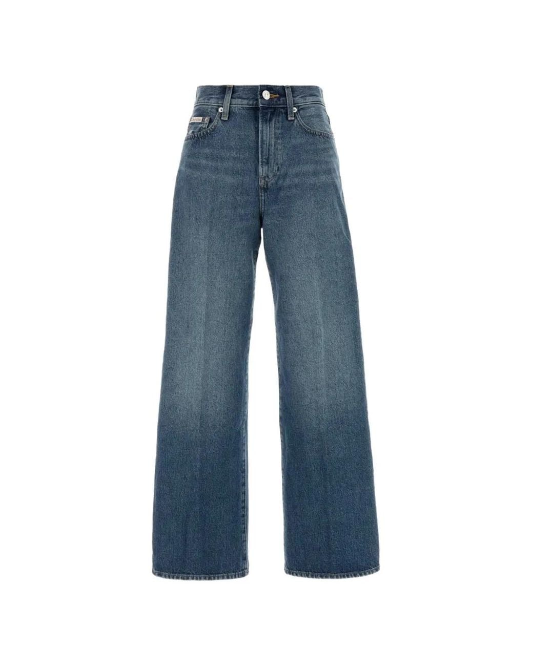 Calvin Klein Blue Wide-Leg Jeans
