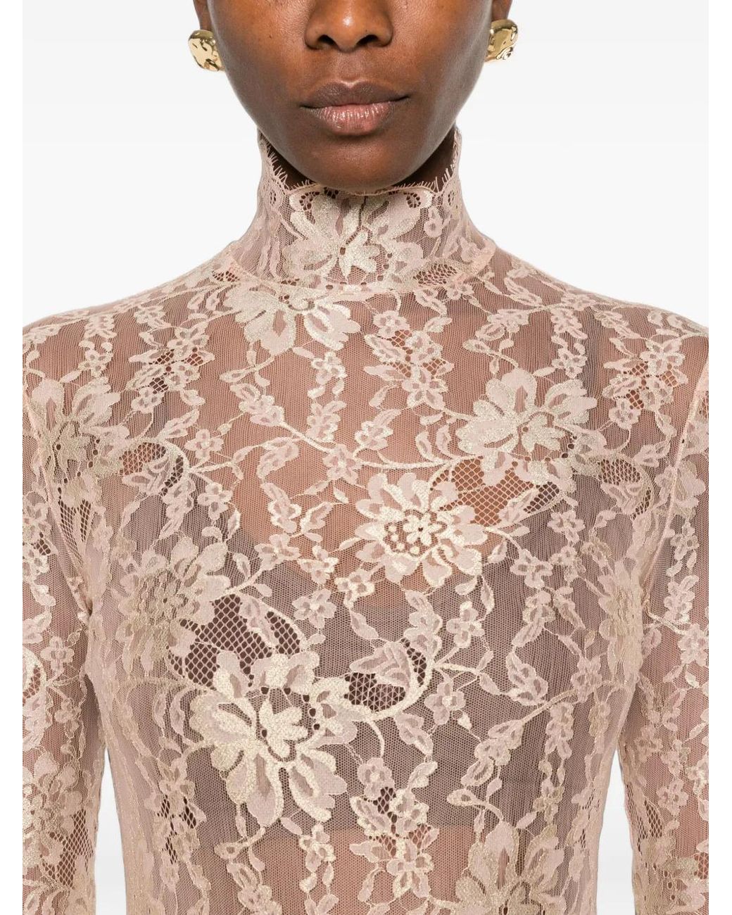 Valentino Garavani White Lace Bodysuit