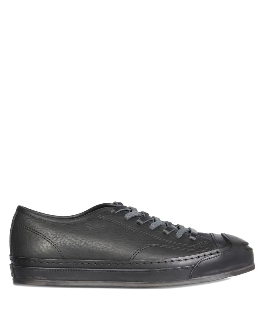 Hender Scheme Gray Leather Lace-Up Sneakers for men