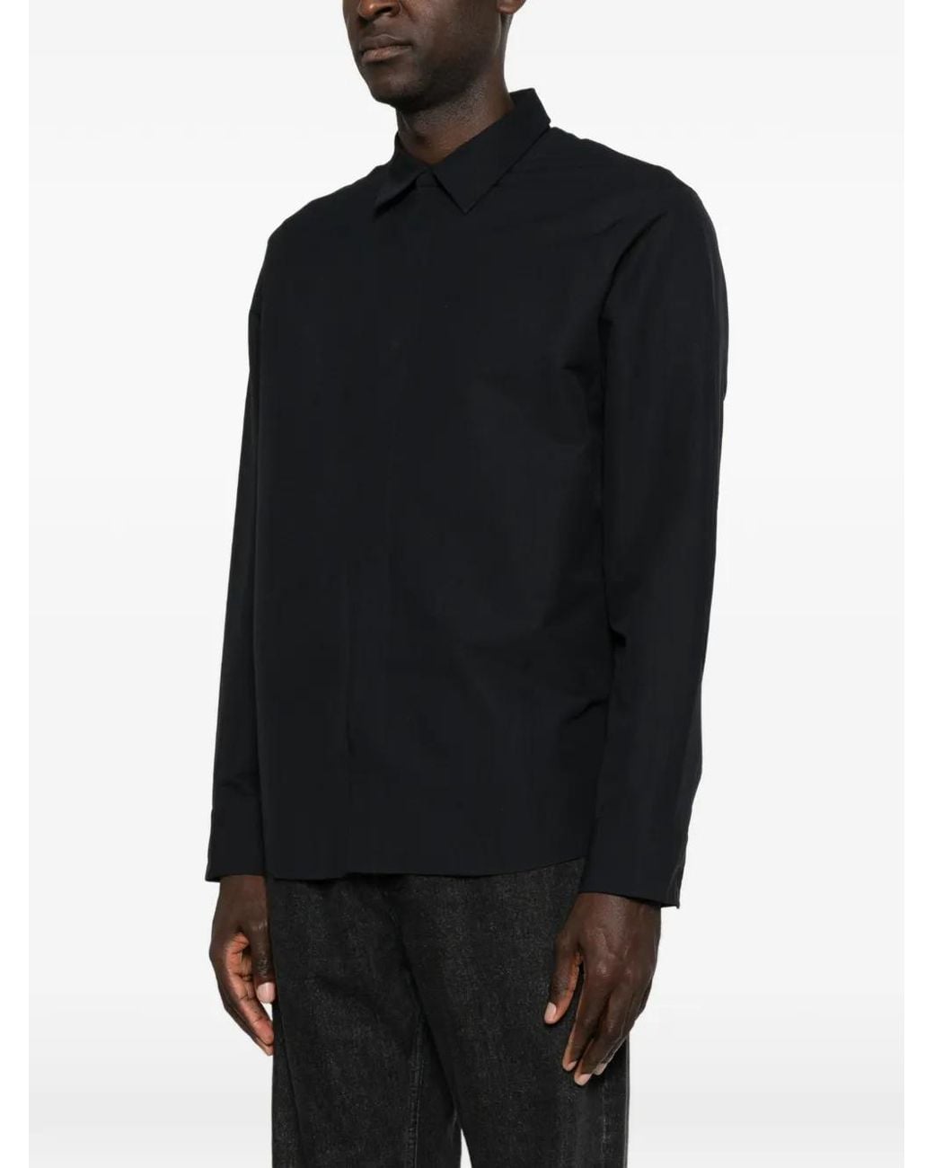 Arc'teryx Black Concealed-Front Shirt for men
