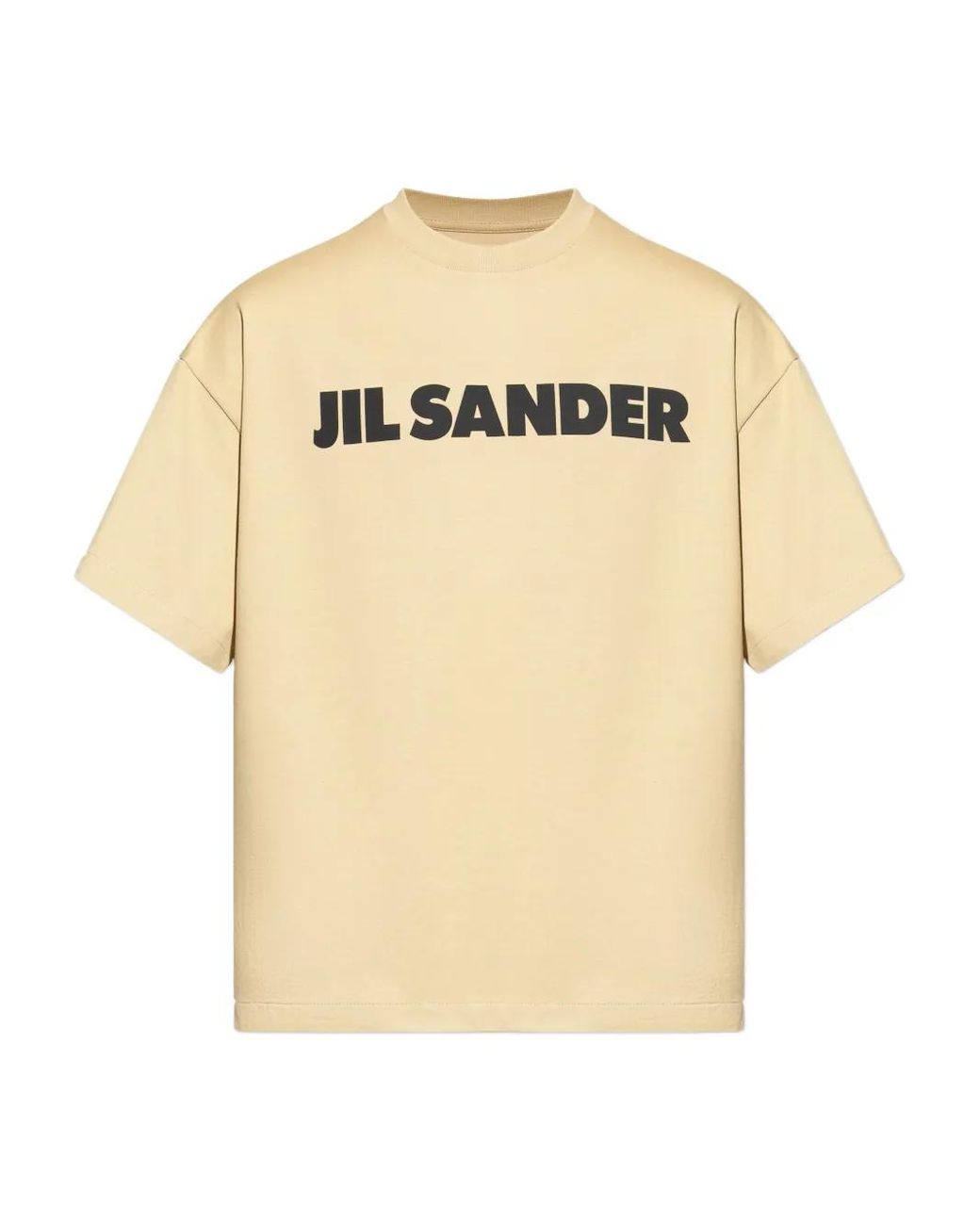 Jil Sander Natural Logo-Print T-Shirt for men