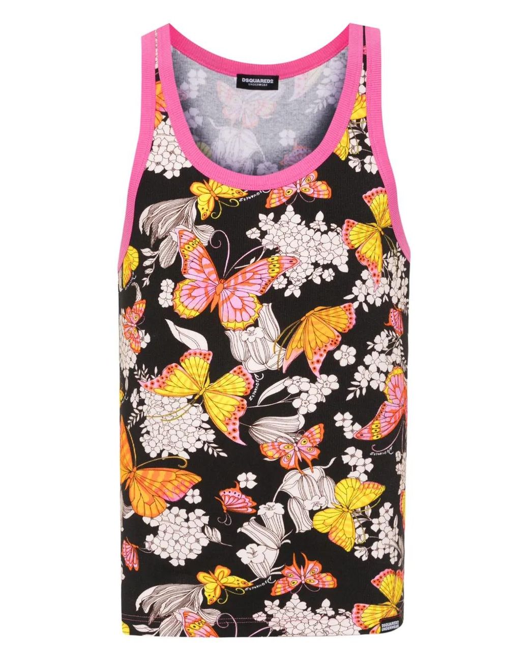 Débardeur À Fleurs DSquared² pour homme en coloris Black