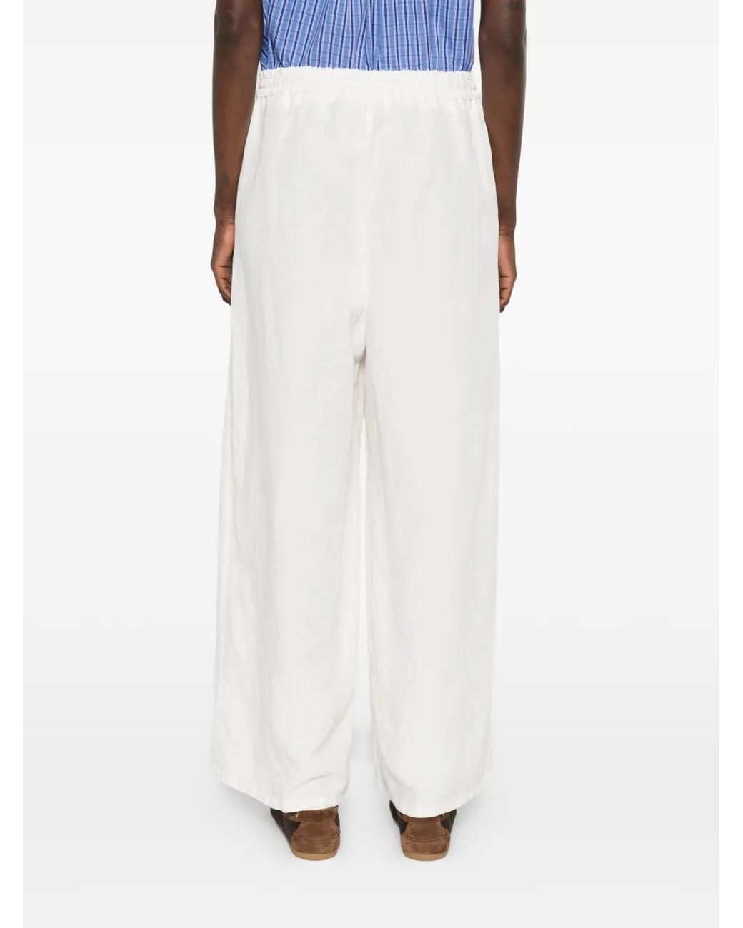 Berwich White Pantalon Palazzo Nina