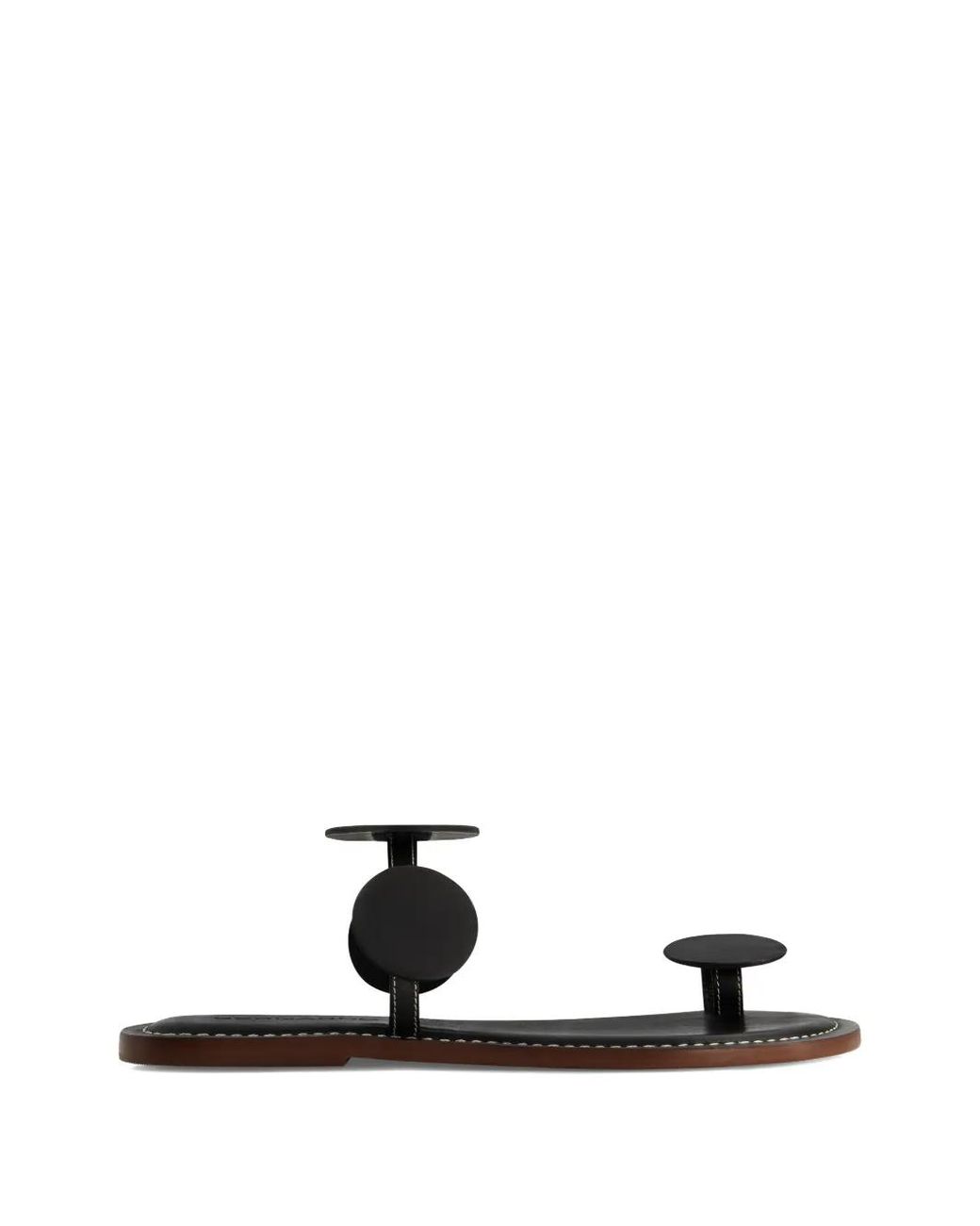 Bernardo White New Moon Toe-Ring Sandals