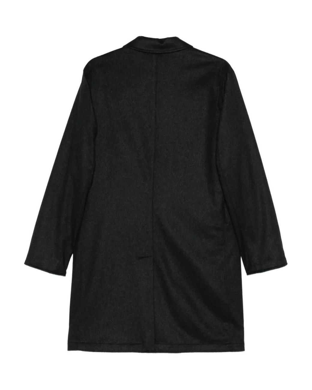 KIRED Black Single-Breasted Coat for men