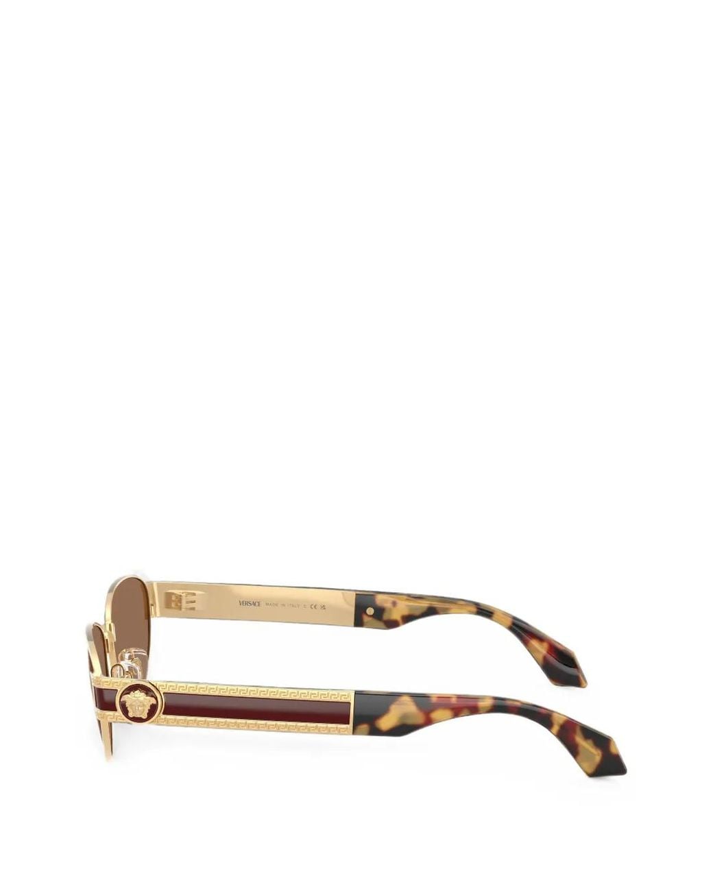 Versace Metallic Greca Medusa Cat-Eye Sunglasses